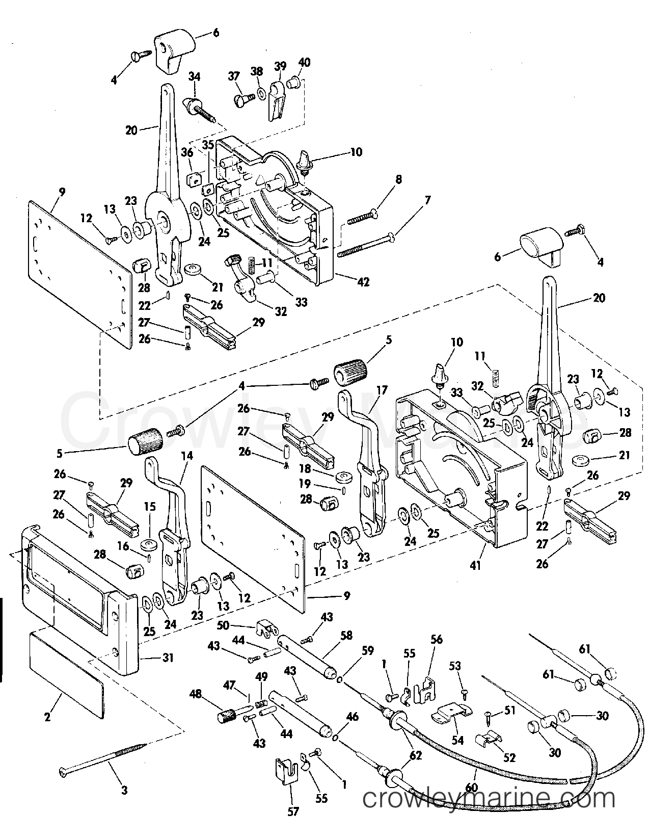 1976 Rigging Accessories - Remote Controls - REMOTE CONTROL  TWIN MOTOR