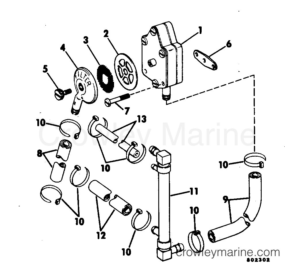 1981 Evinrude Outboards 140 - E140MLCIH FUEL PUMP section
