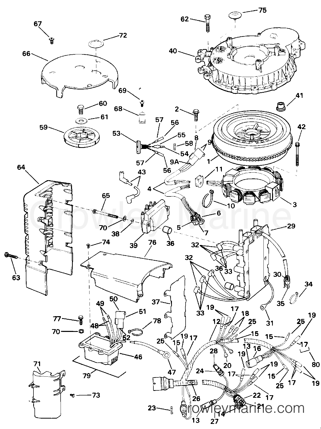 1993 Outboard 150 - E150EXETR - IGNITION SYSTEM