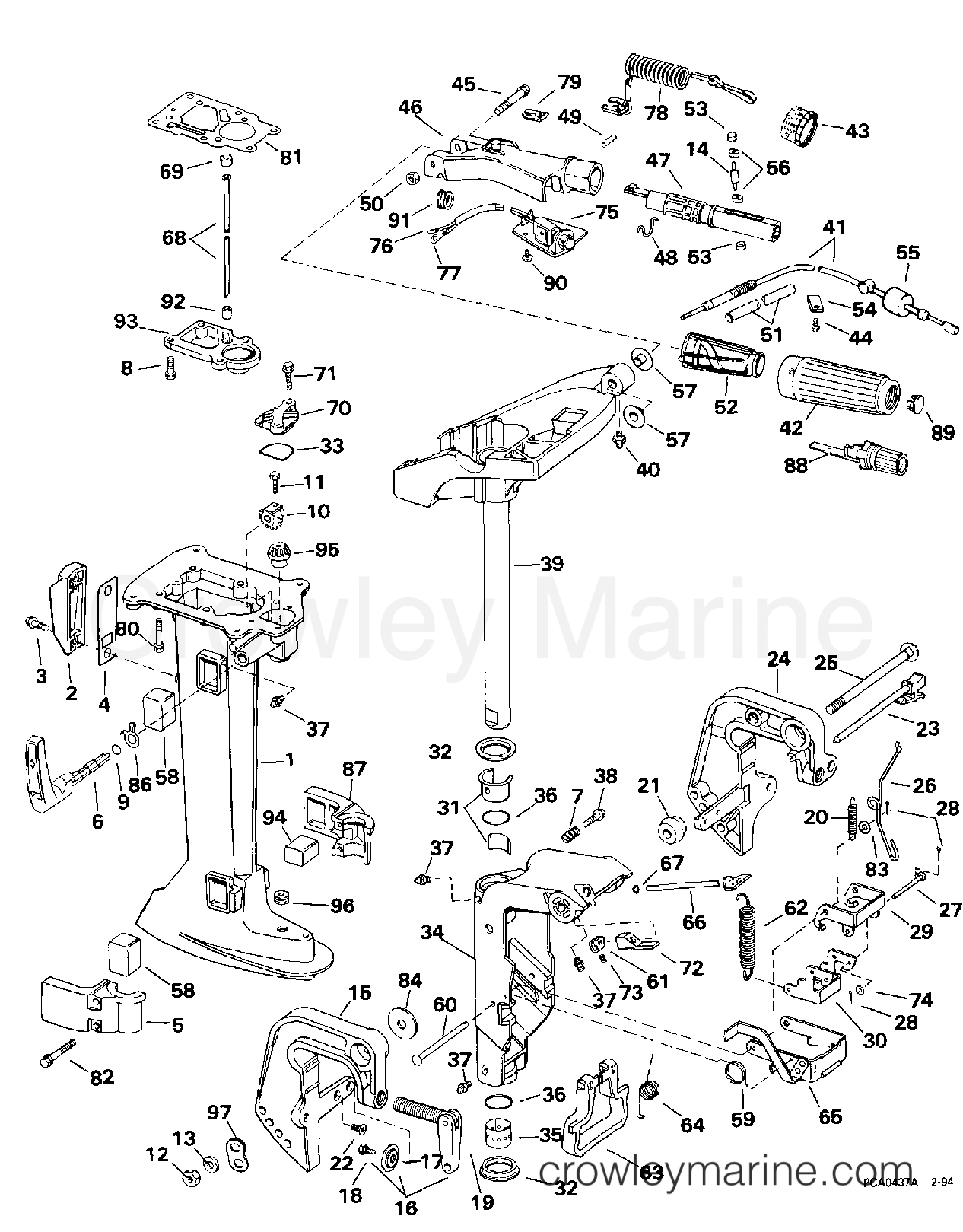 1994 Outboard 4 - J4RDHLERE - MIDSECTION