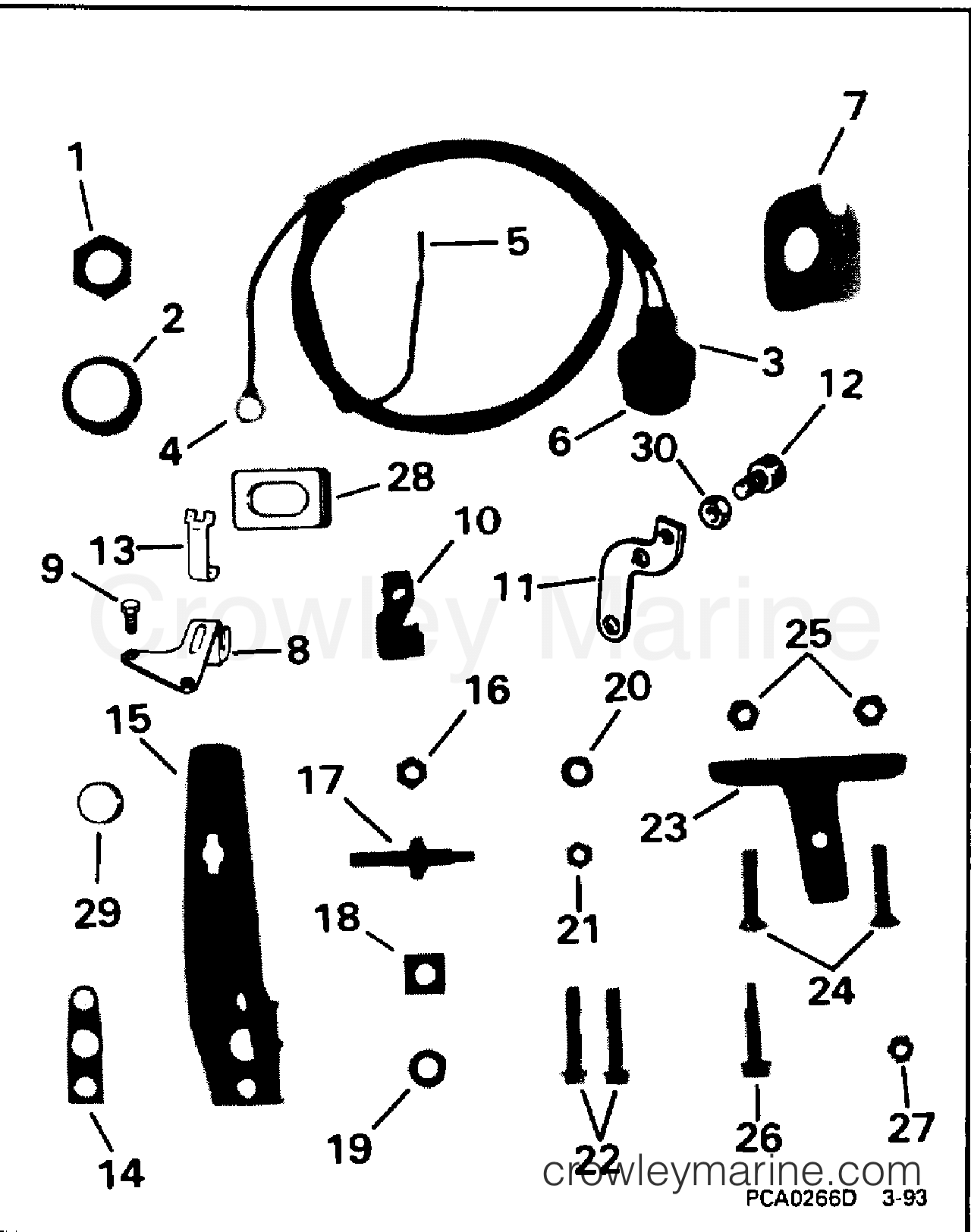 1994 Rigging Accessories - Remote Controls - REMOTE CONTROL ADAPTER KIT 20 THRU 35