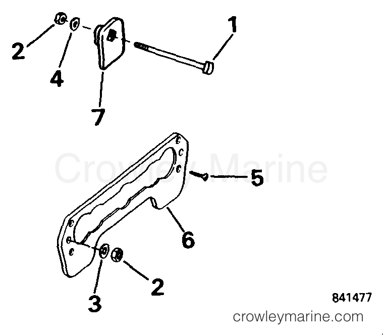 1999 Outboard 50 - E40WREES - TRANSOM MOUNT KIT