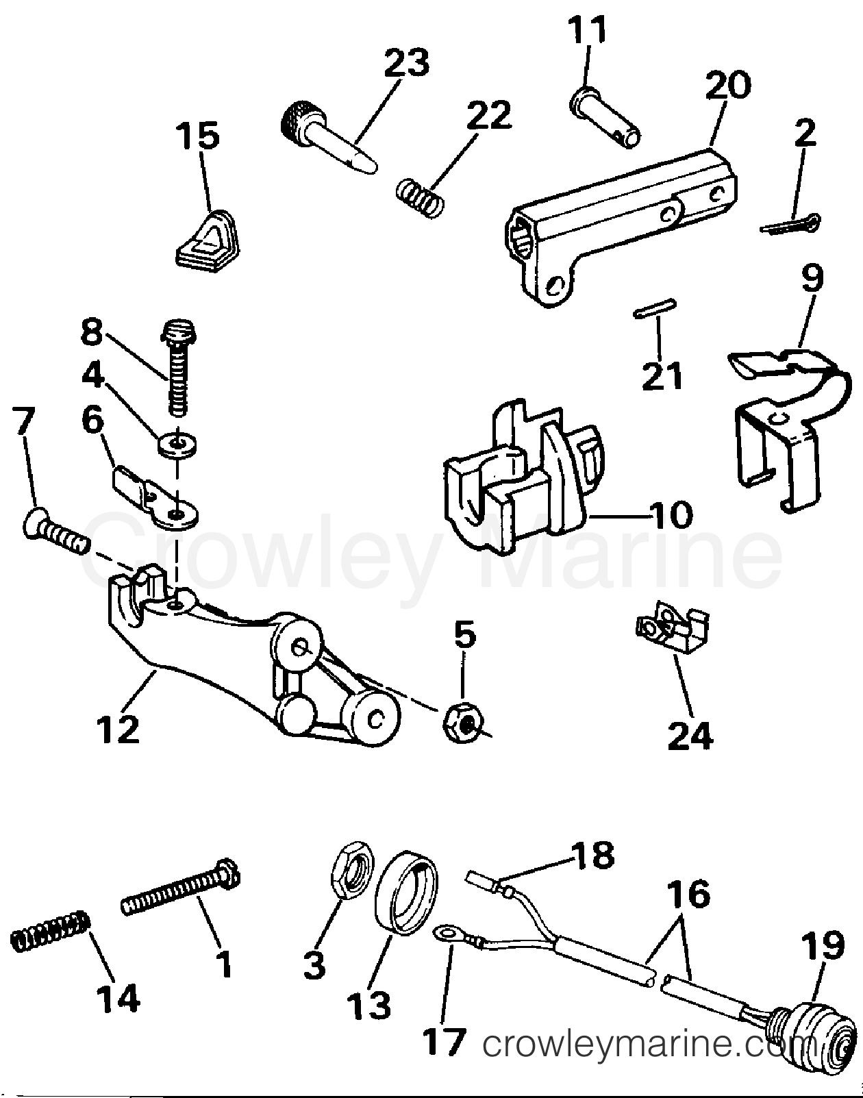 1986 Rigging Accessories - Remote Controls - REMOTE CONTROL ADAPTER KIT - 9.9, 15