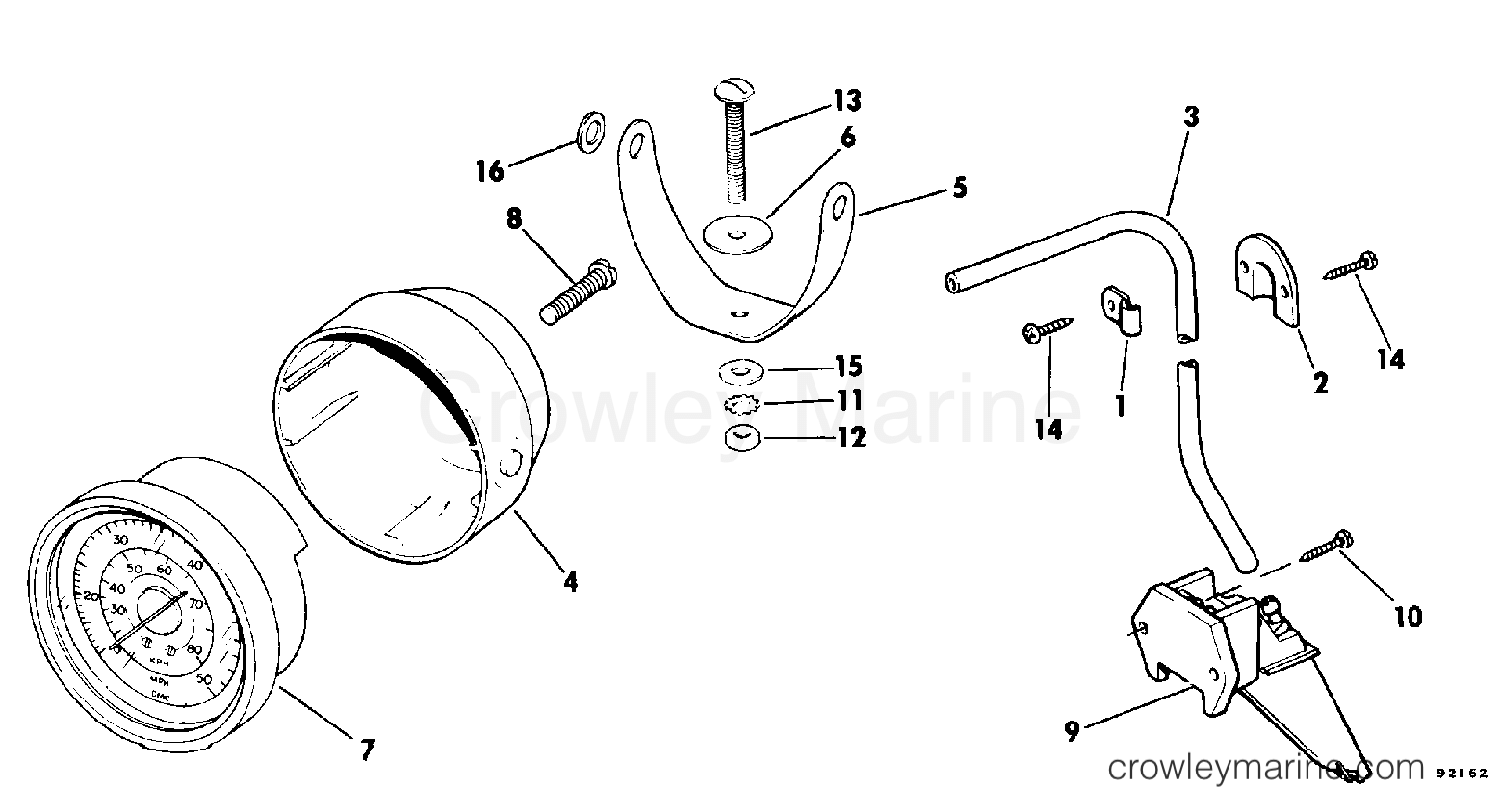 1979 Rigging Accessories - Instruments - SPEEDOMETER KIT - POD MOUNT