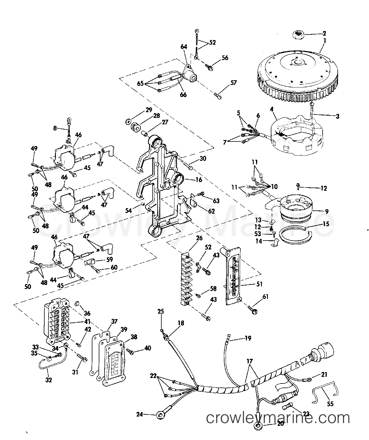 1976 Outboard 70 - 70EL76D - IGNITION SYSTEM