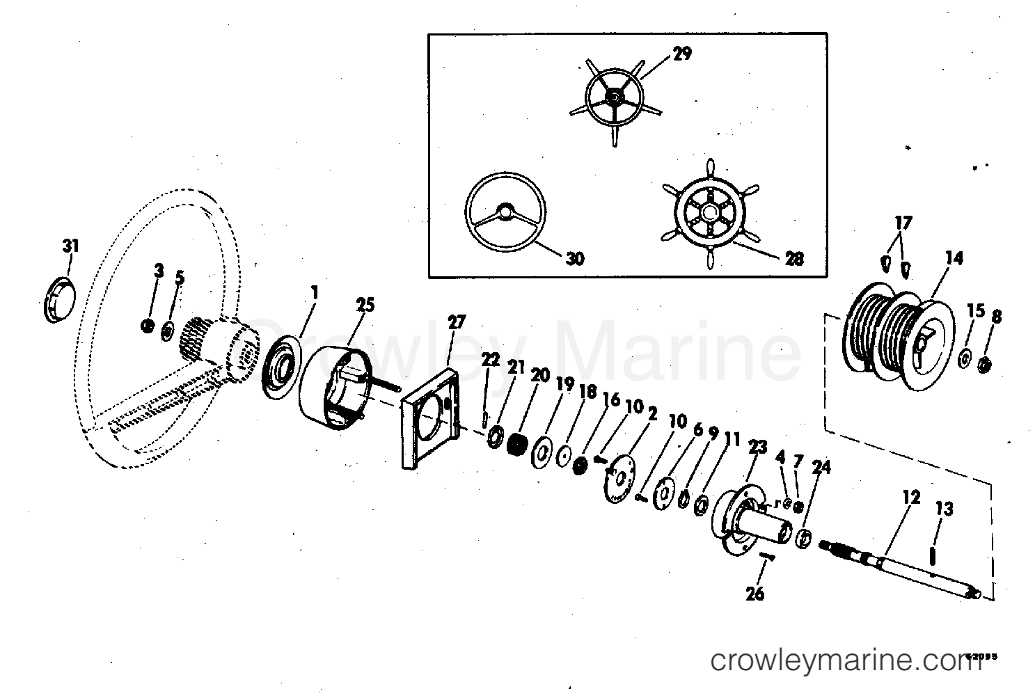 1977 Rigging Accessories - Steering - STEERING KIT-ROPE
