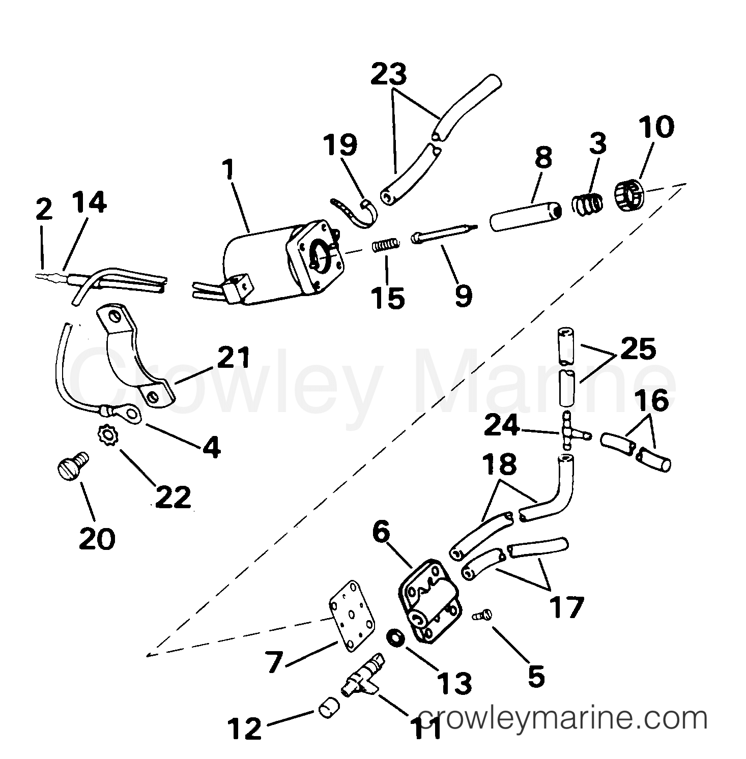 2001 Outboard 60 - J60PLSID - ELECTRIC PRIMER SYSTEM