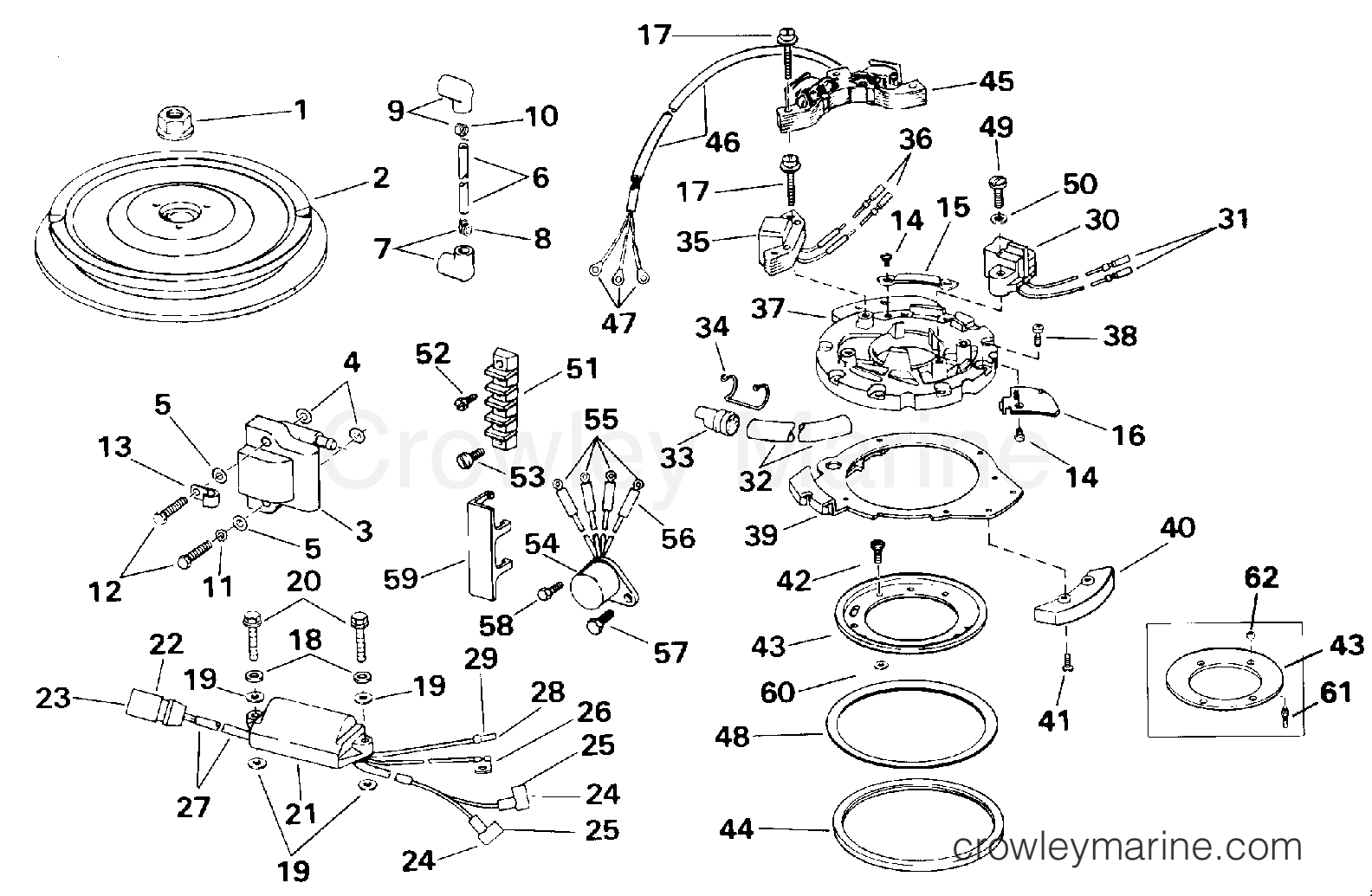 1993 Outboard 25 - J25TELETS - IGNITION