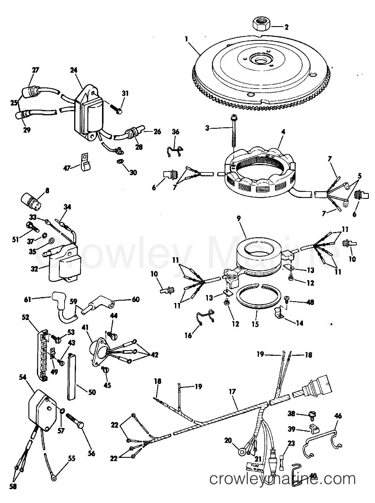 1983 Evinrude Outboards 200 - E200TRXCTD - IGNITION SYSTEM