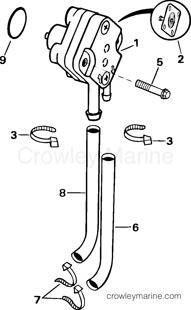2004 Outboard 8 - J8R4SRC - FUEL PUMP