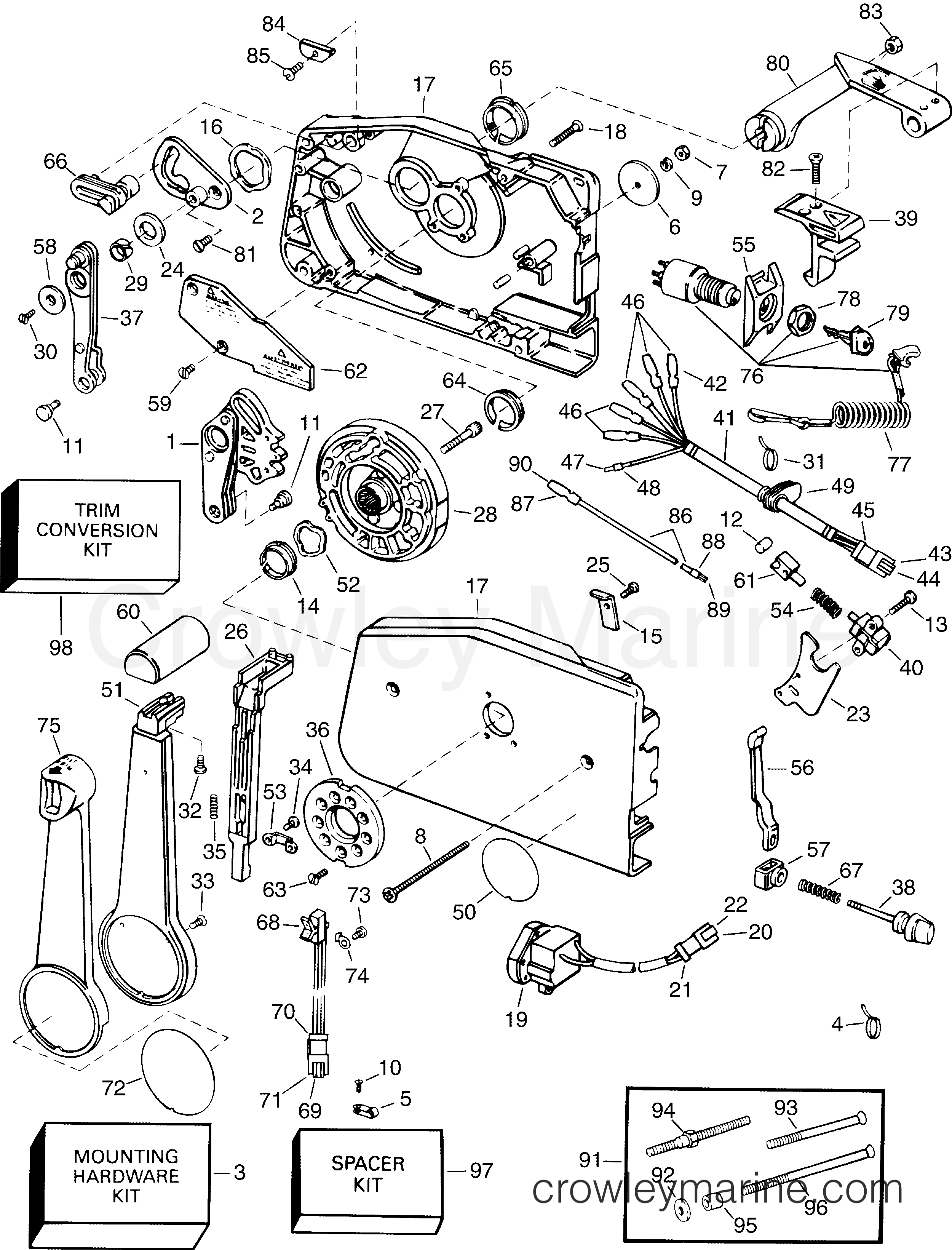 2005-2010 Rigging Accessories - Remote Controls - REMOTE CONTROL - SURFACE MOUNT WITH KEY SWITCH