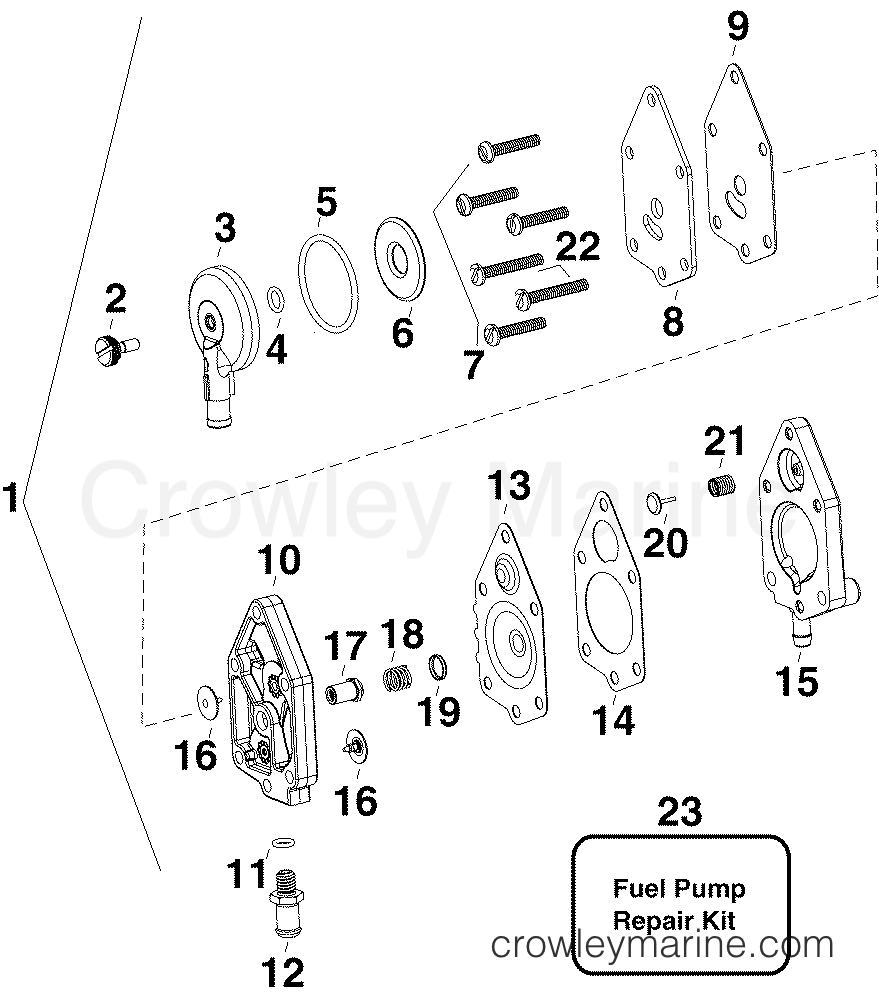 2010 Evinrude Outboards 40 - E40DPLISF FUEL LIFT PUMP section