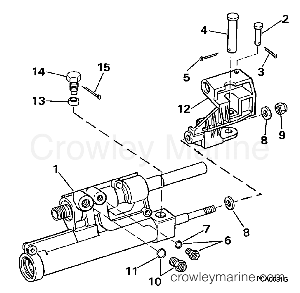 POWER STEERING CYLINDER - 1997 Stern Drive 4.3 434BPLKD