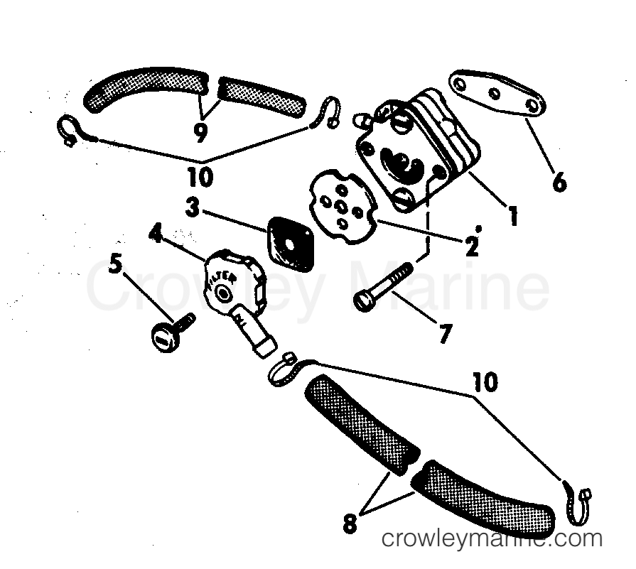 1976 Outboard 15 - 15E76A - FUEL PUMP