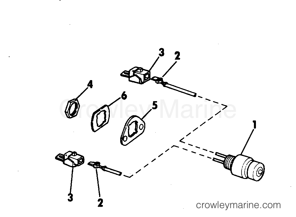 1971 Outboard 25 - 25RL71S - SHORTING SWITCH