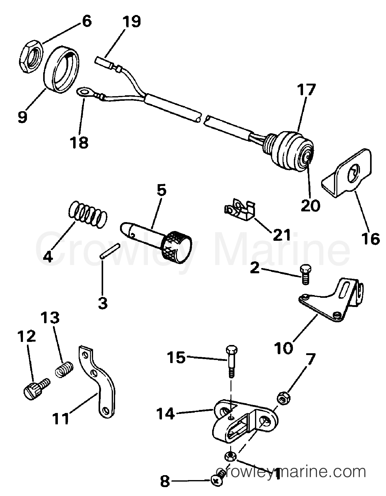1988 Rigging Accessories - Remote Controls - REMOTE CONTROL ADAPTER KIT 20, 25 & 30