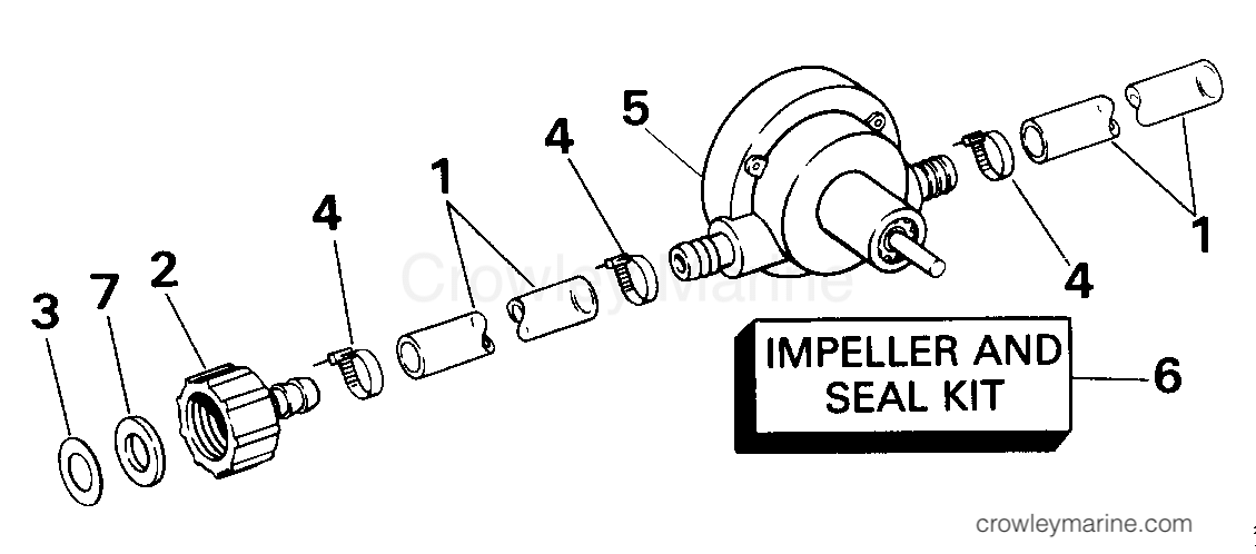 1987 Rigging OMC Stern Drive - All Models - OIL DRAIN PUMP KIT