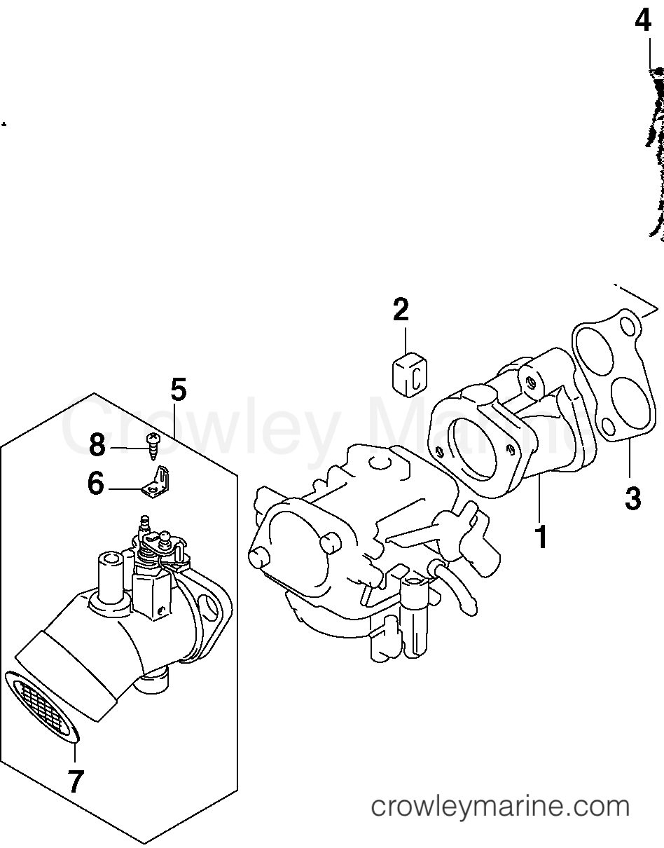 2002 Outboard 9.9 - J10TE4SNF - INTAKE MANIFOLD