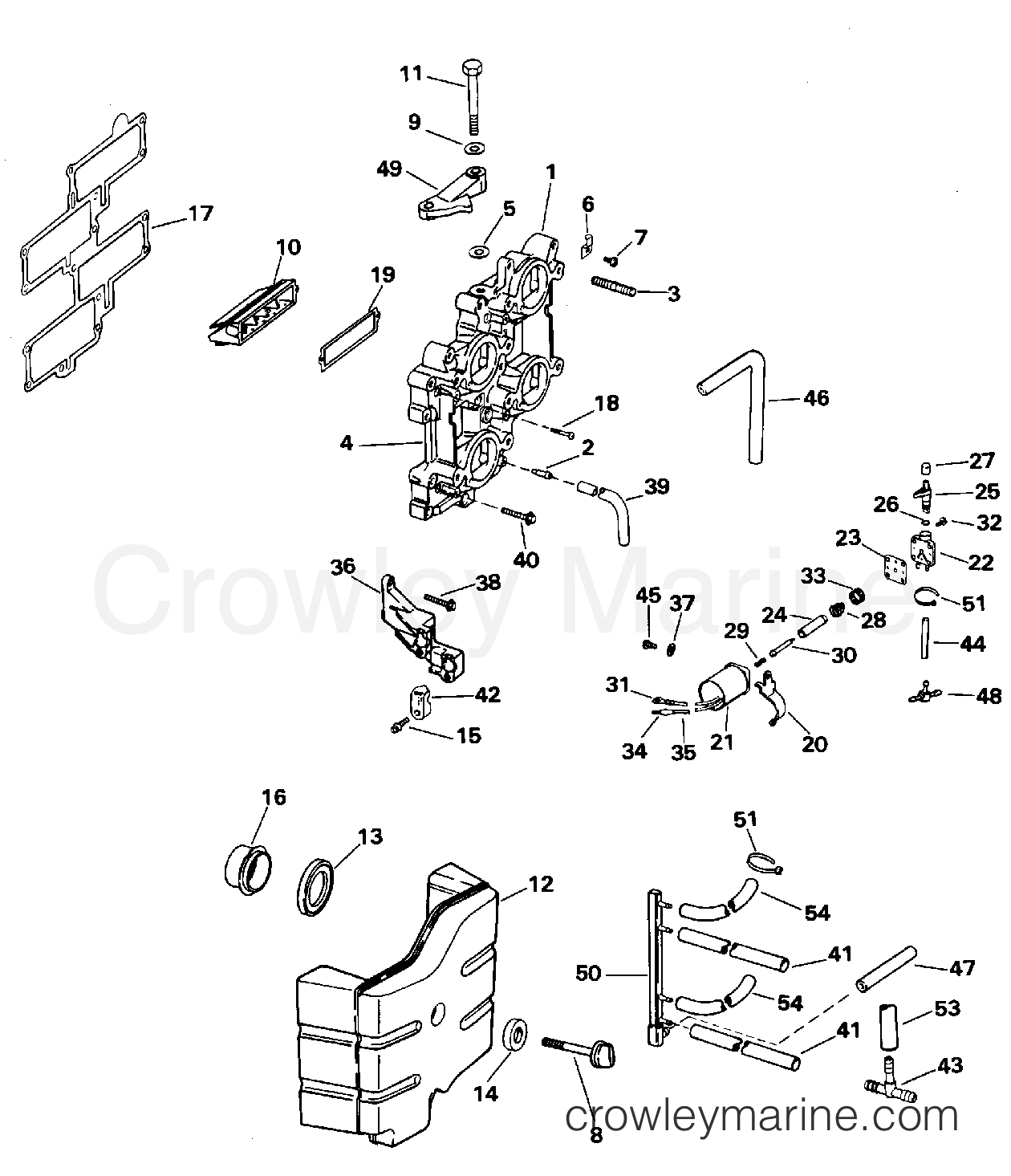 1995 Outboard 130 - J130TLEOA - INTAKE MANIFOLD