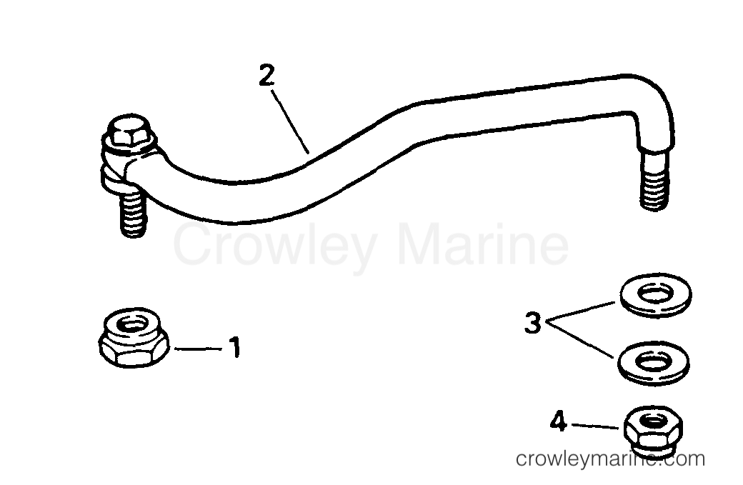 1996 Evinrude Outboards 9.9 - BE10EEDD STEERING LINK KIT section