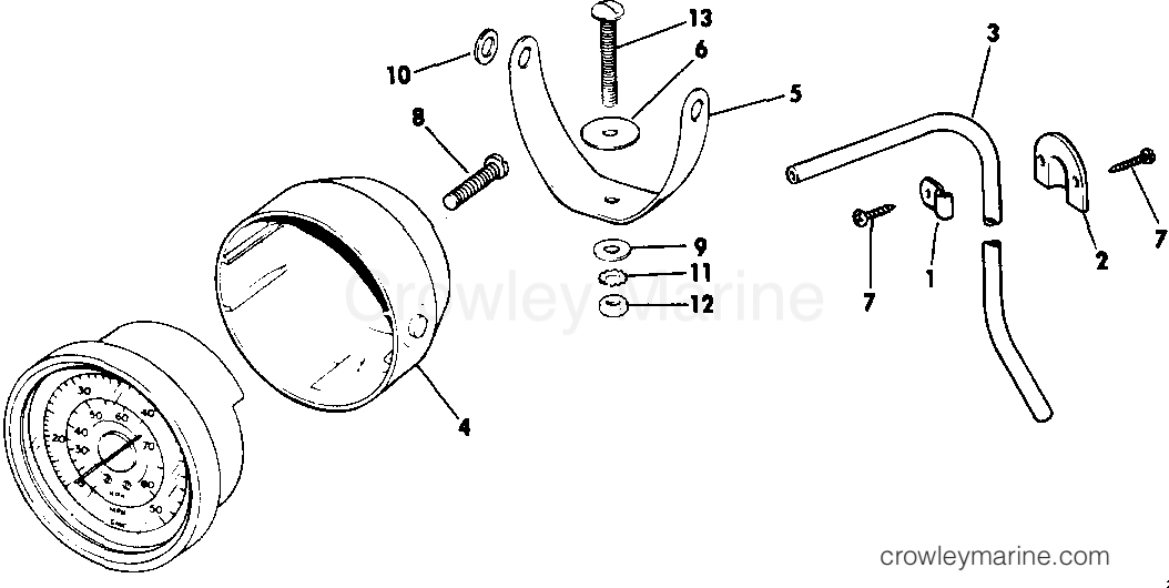 1985 Rigging Accessories - Instruments - SPEEDOMETER KIT - POD MOUNT