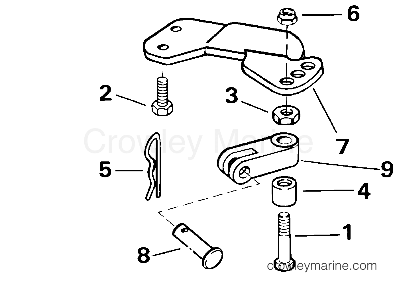 2000 Rigging Accessories - Steering - STEERING CONNECTOR KIT - 6, 8 MODELS (2-CYCLE)