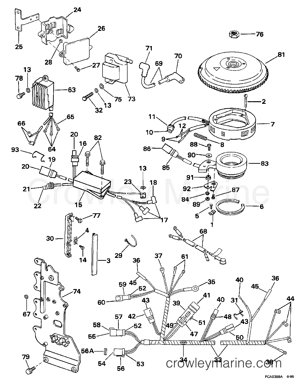 1998 Outboard 50 - J50TTLECA - IGNITION SYSTEM