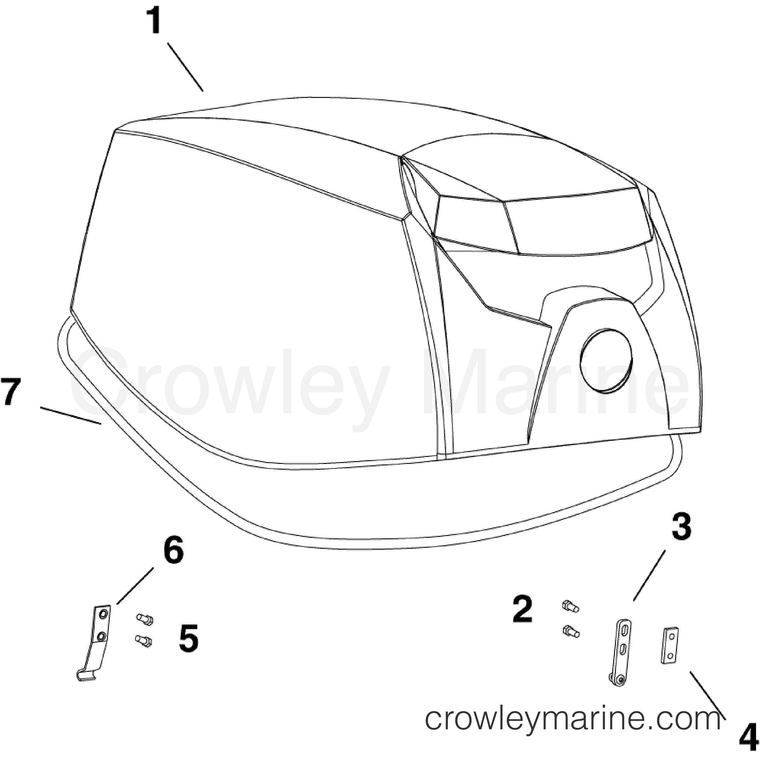 2009 Outboard 30 - E30DRLSES - ENGINE COVER