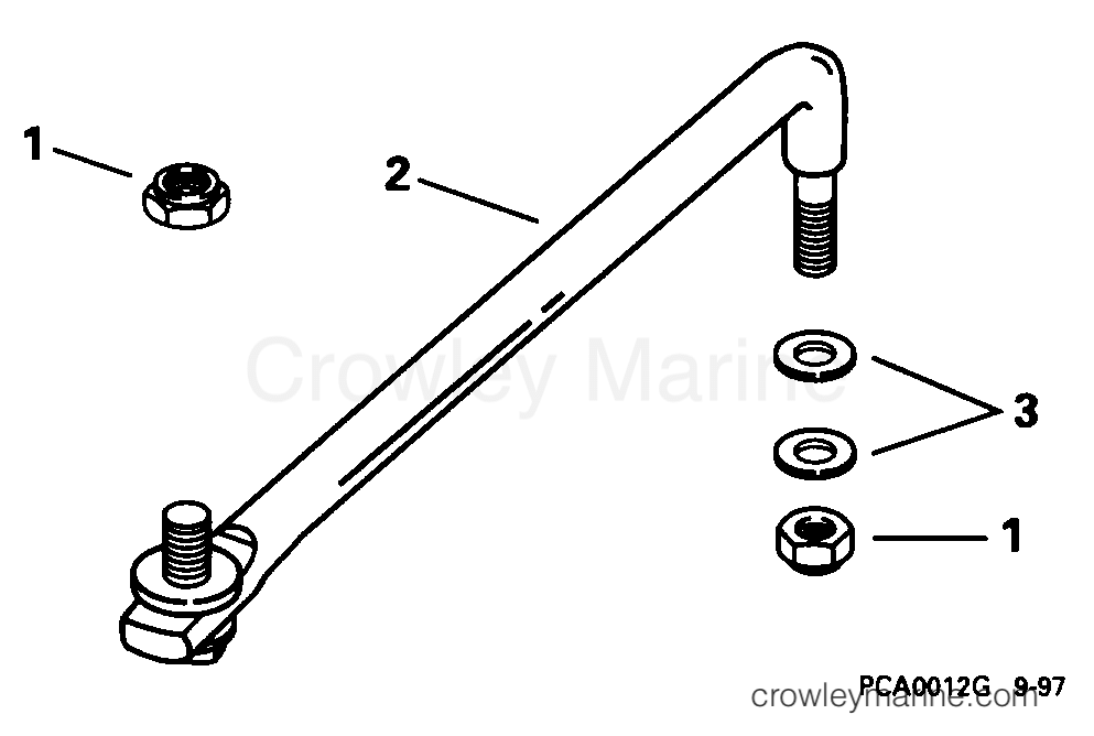 1998 Outboard 200 - J200TLECM - STEERING LINK KIT