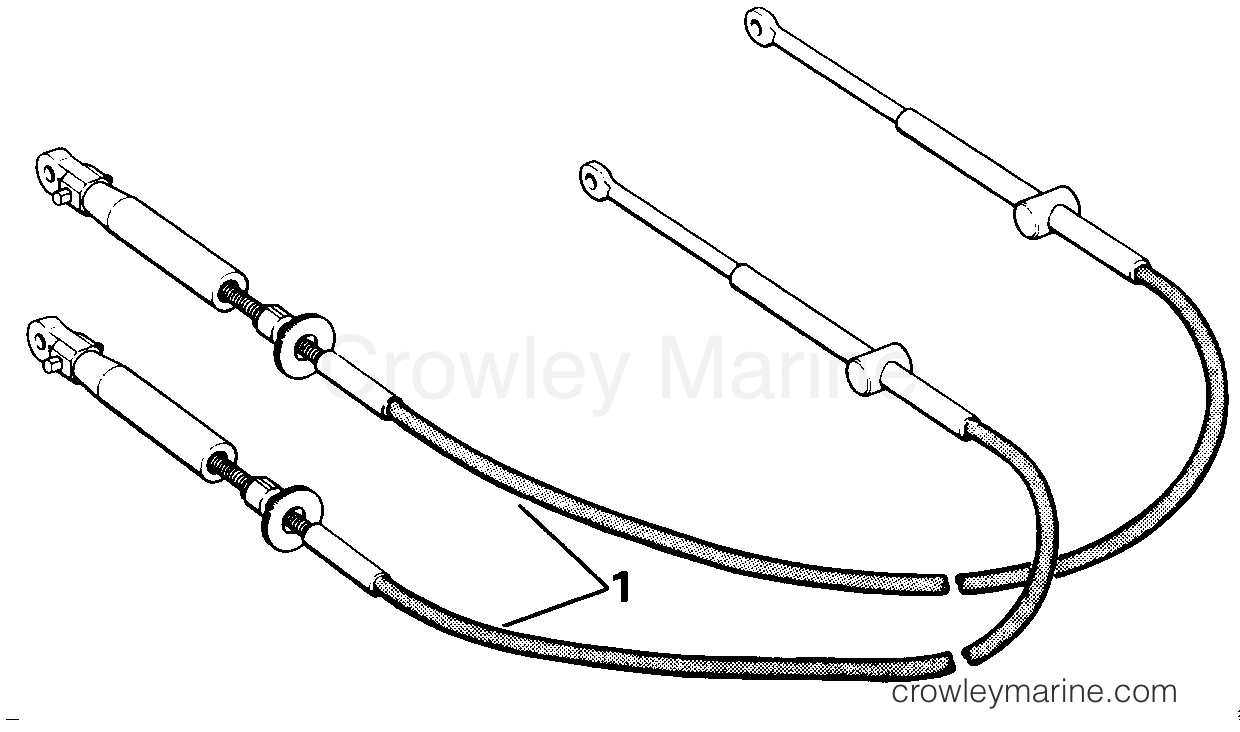 1984 Rigging Accessories - Remote Controls - SHIFT & THROTTLE CABLES