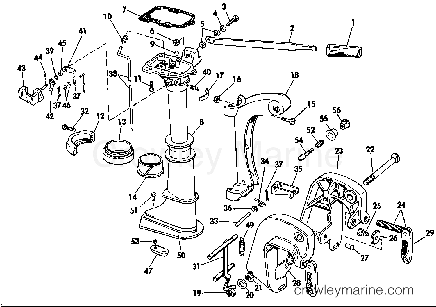 1989 Outboard 3 - J3BRCEC - MIDSECTION