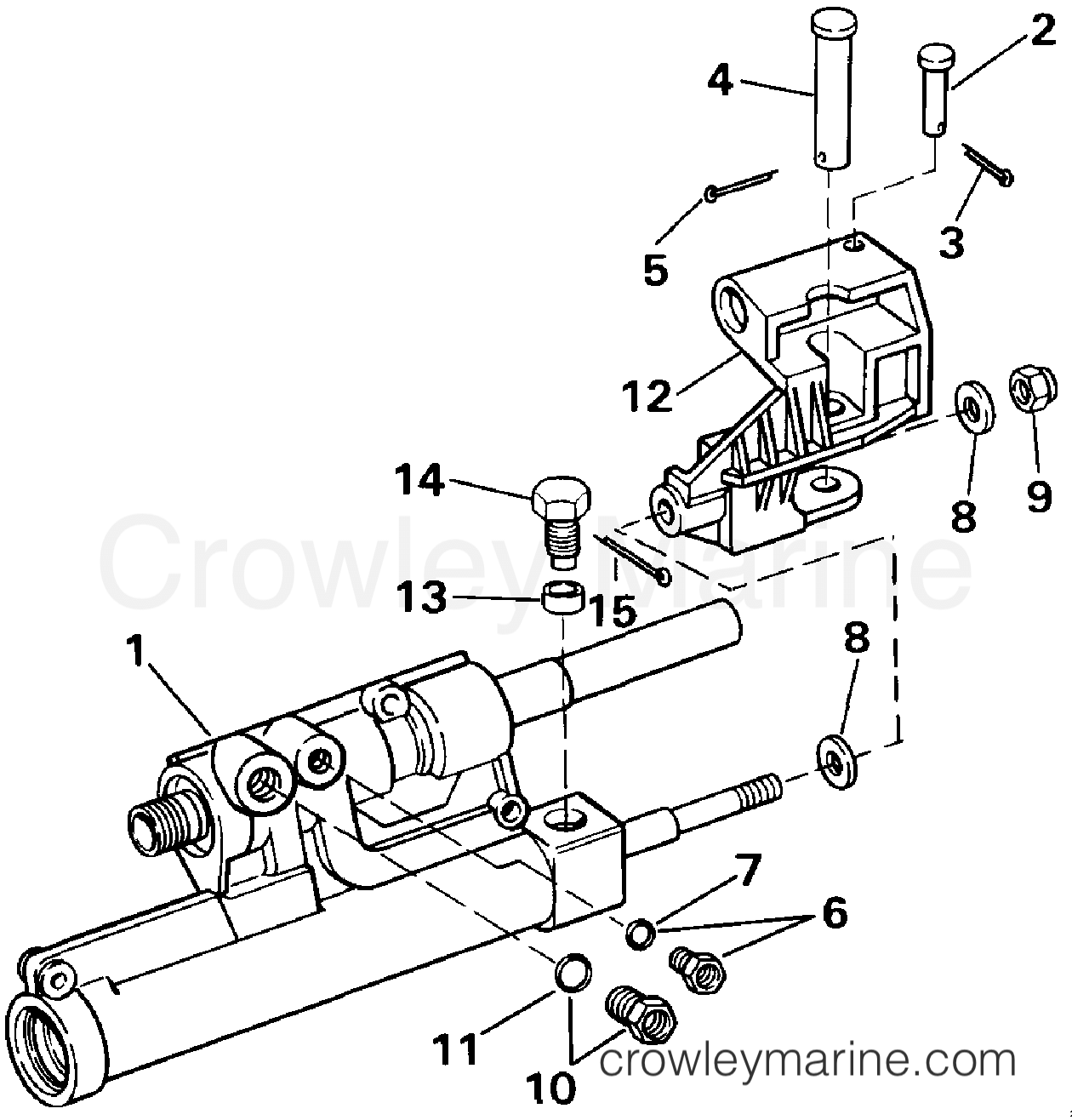 POWER STEERING CYLINDER - 1990 Stern Drive 5.7 574APEPWS