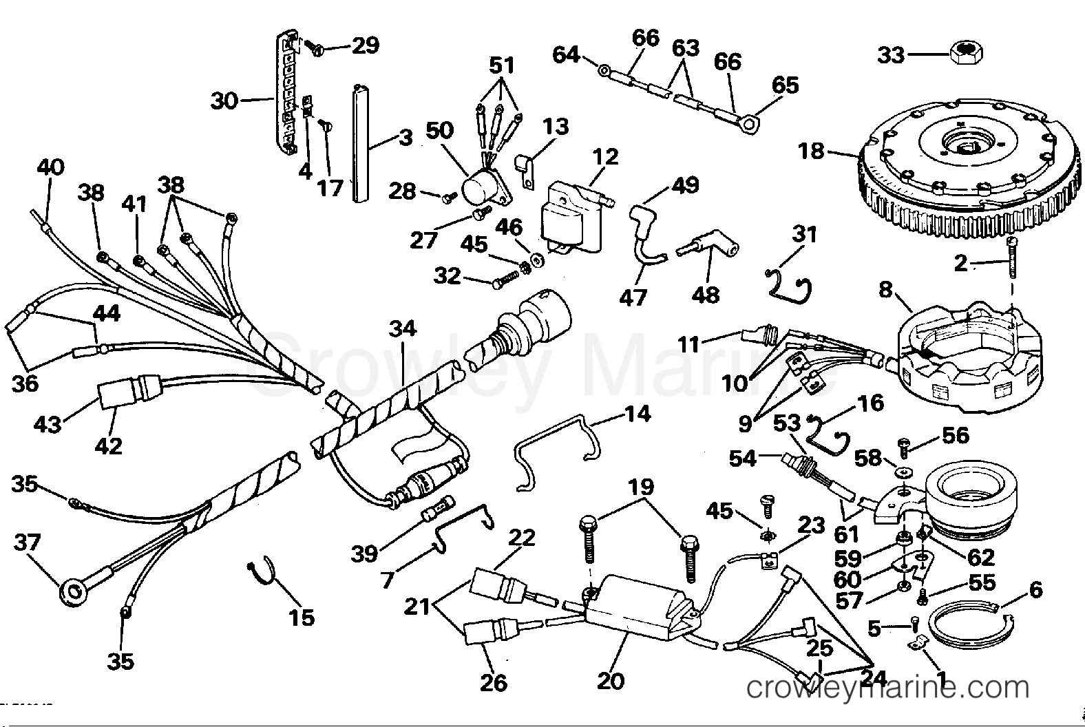 1988 Outboard 60 - J60ELCCR - IGNITION SYSTEM