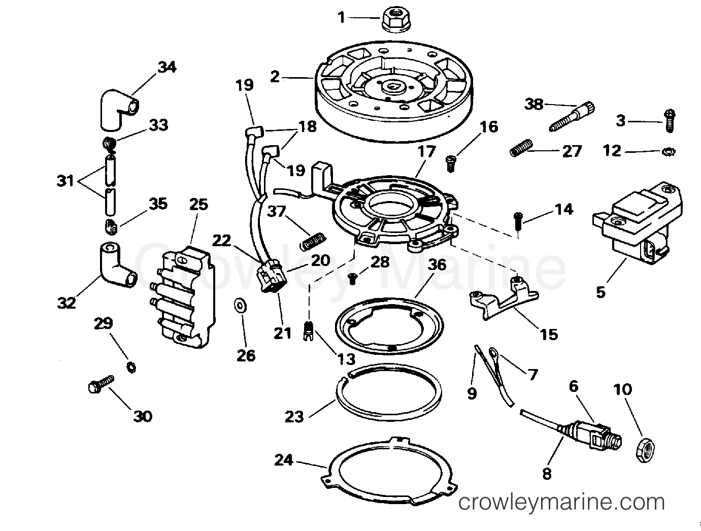 1996 Outboard 4 - J4REDS - IGNITION
