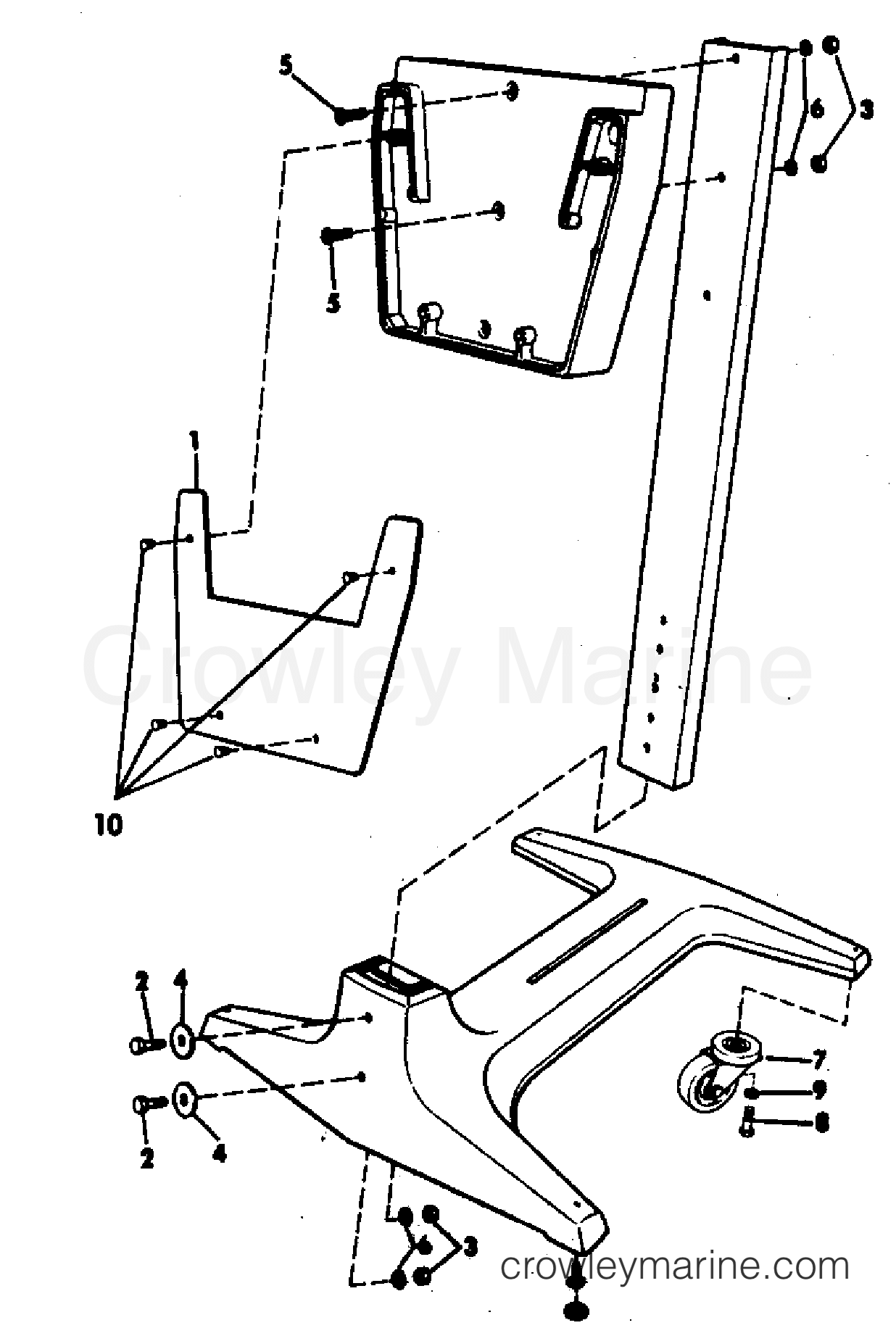 1981 Rigging Accessories - Miscellaneous - ENGINE DISPLAY STAND 55 - 235