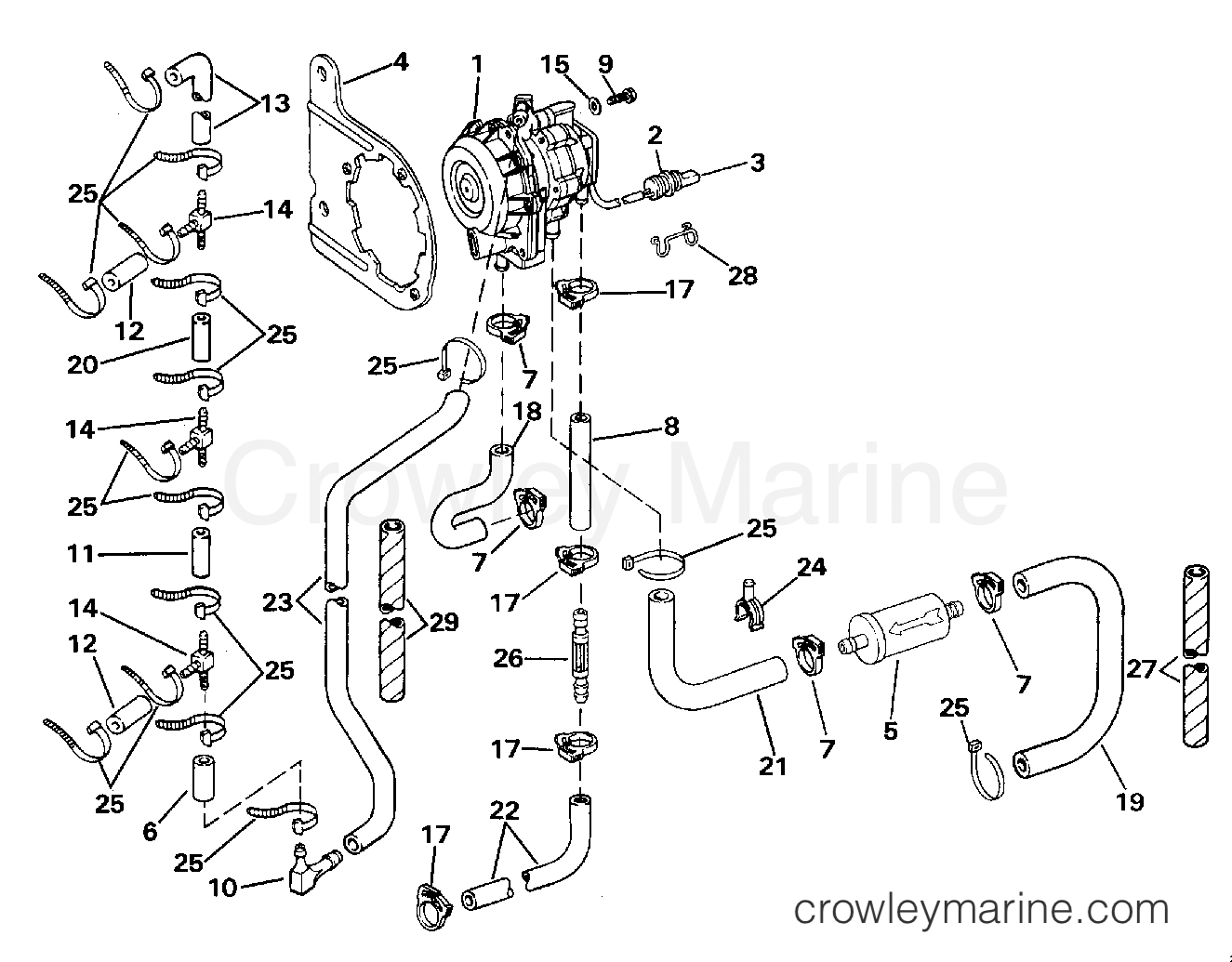 1989 Outboard 60 - J60ELCEA - VRO2 PUMP