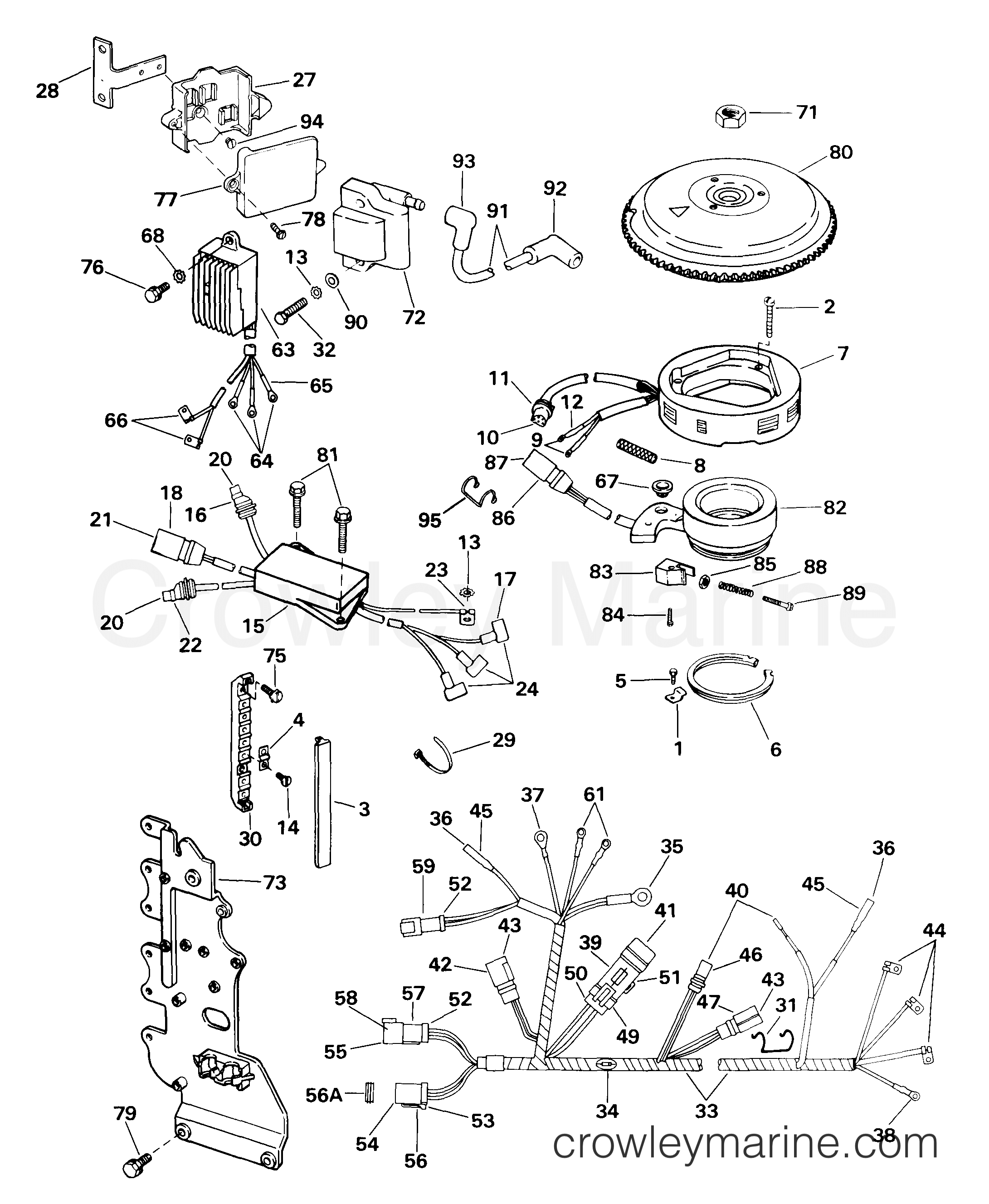 1999 Outboard 60 - J60PLEEB - IGNITION SYSTEM