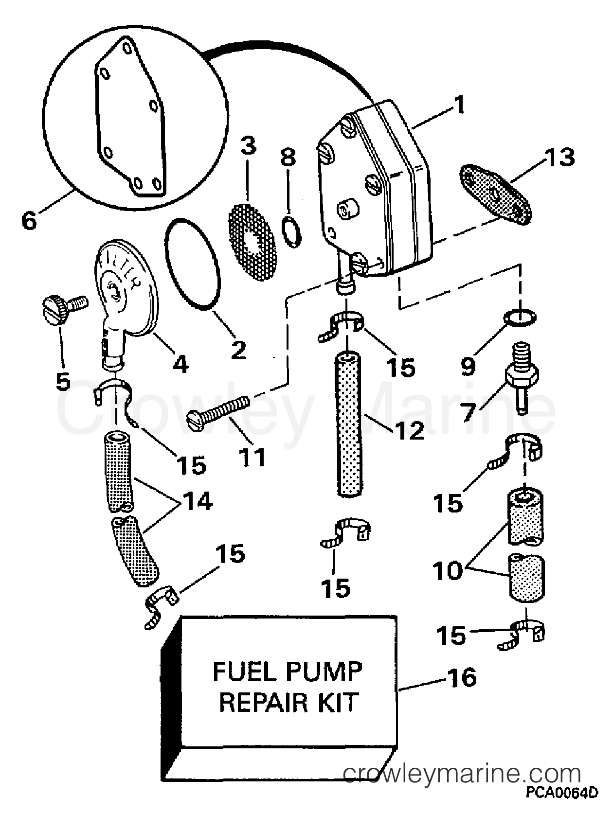 1997 Evinrude Outboards 18 - B25JREUR FUEL PUMP section