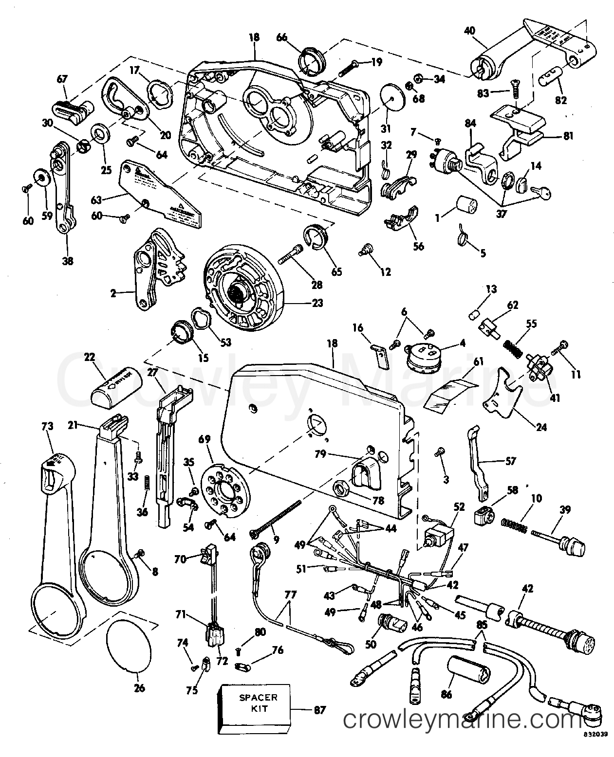 1983 Outboard 150 - E150STLCTE - REMOTE CONTROL