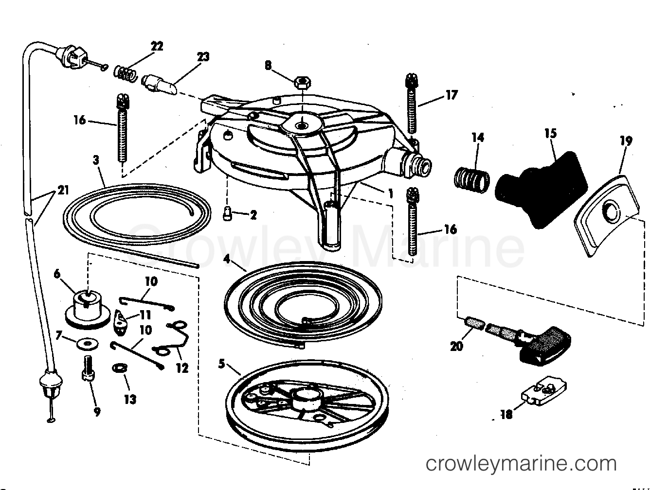 1983 Outboard 25 - J25RSS - REWIND STARTER