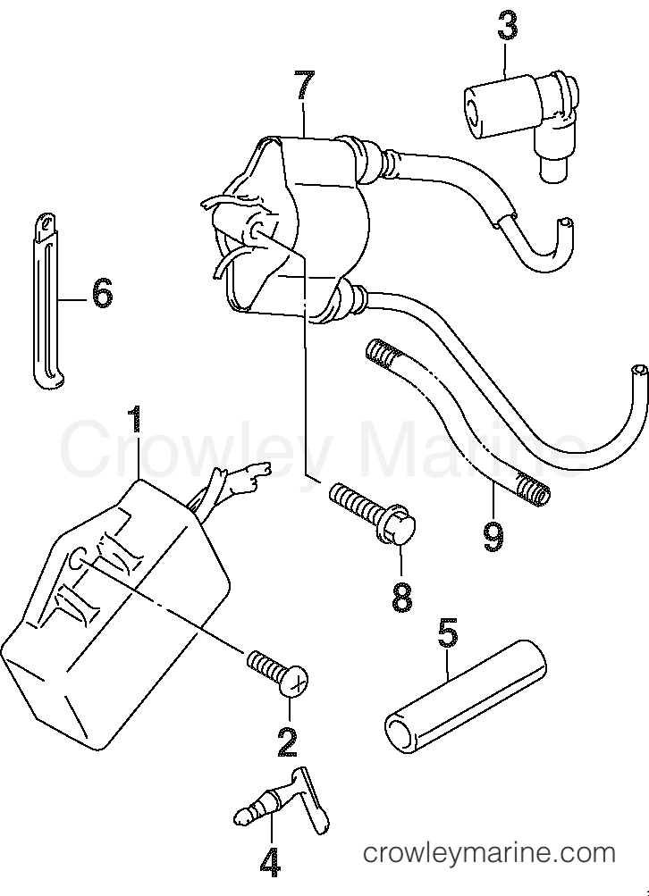 2002 Outboard 9.9 - J10TE4SNF - IGNITION COIL
