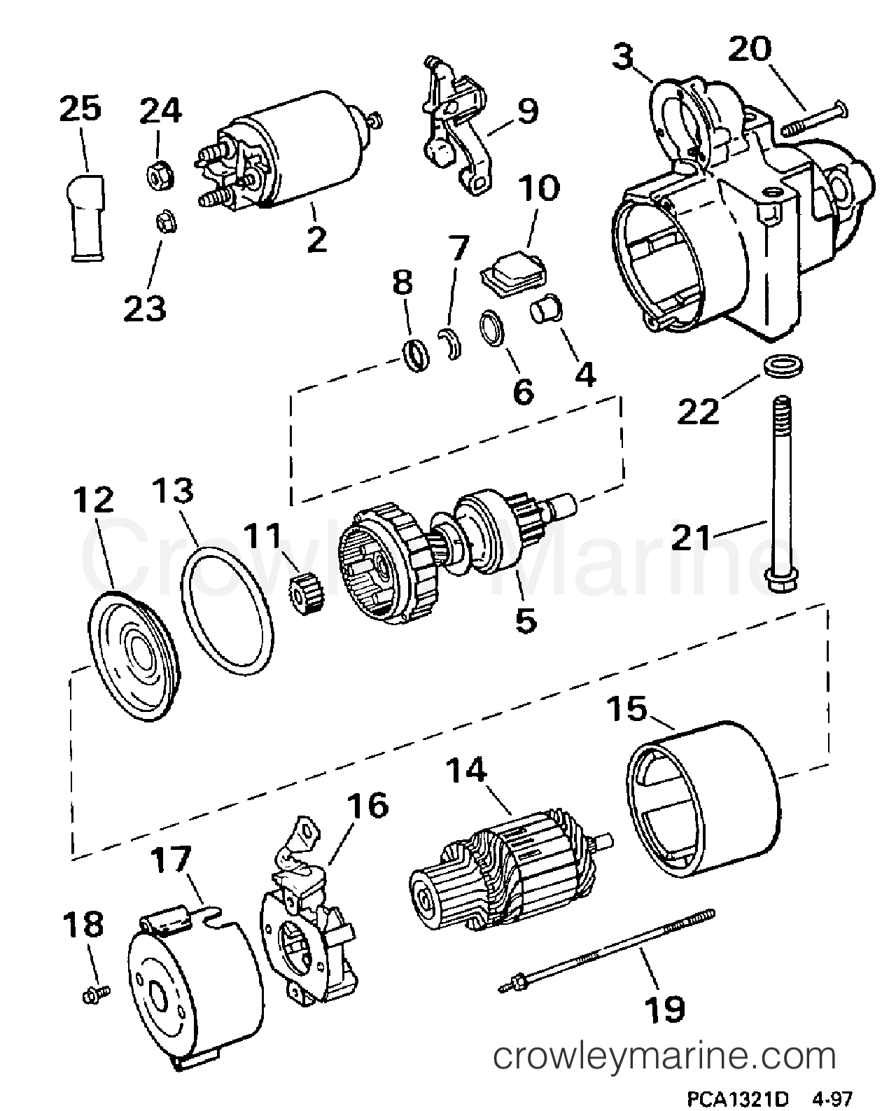 1998 Stern Drive 5.7 - 57FCPBYD - STARTER