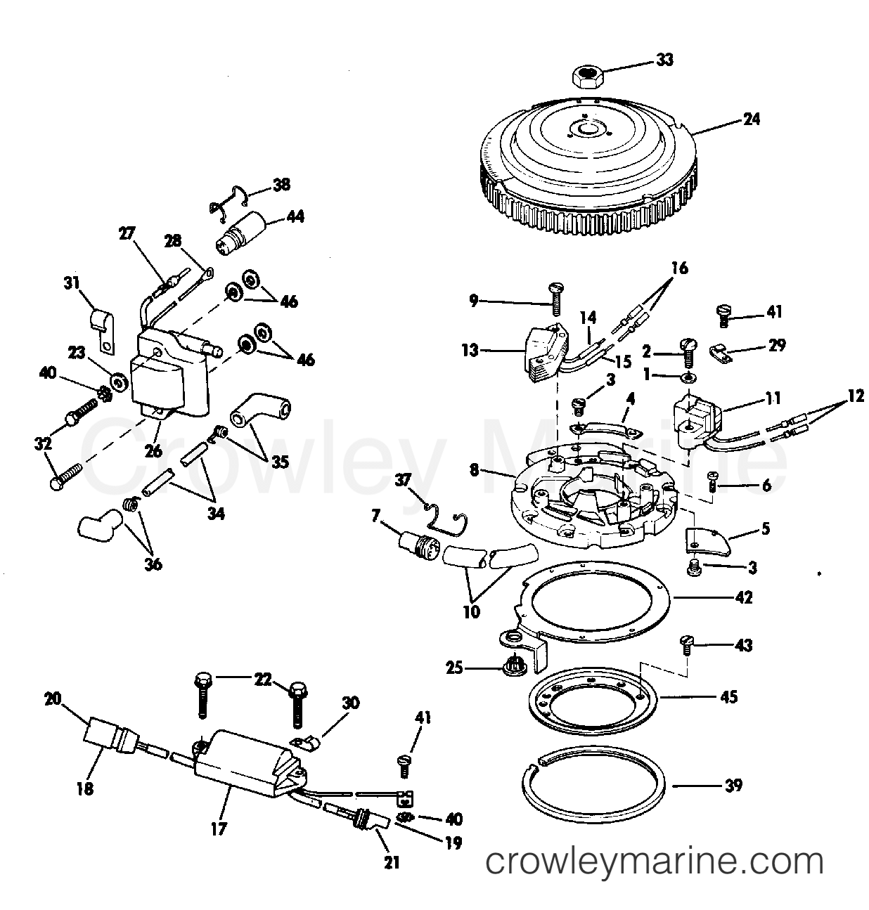 1983 Evinrude Outboards 55 - E55RSLN - IGNITION SYSTEM section