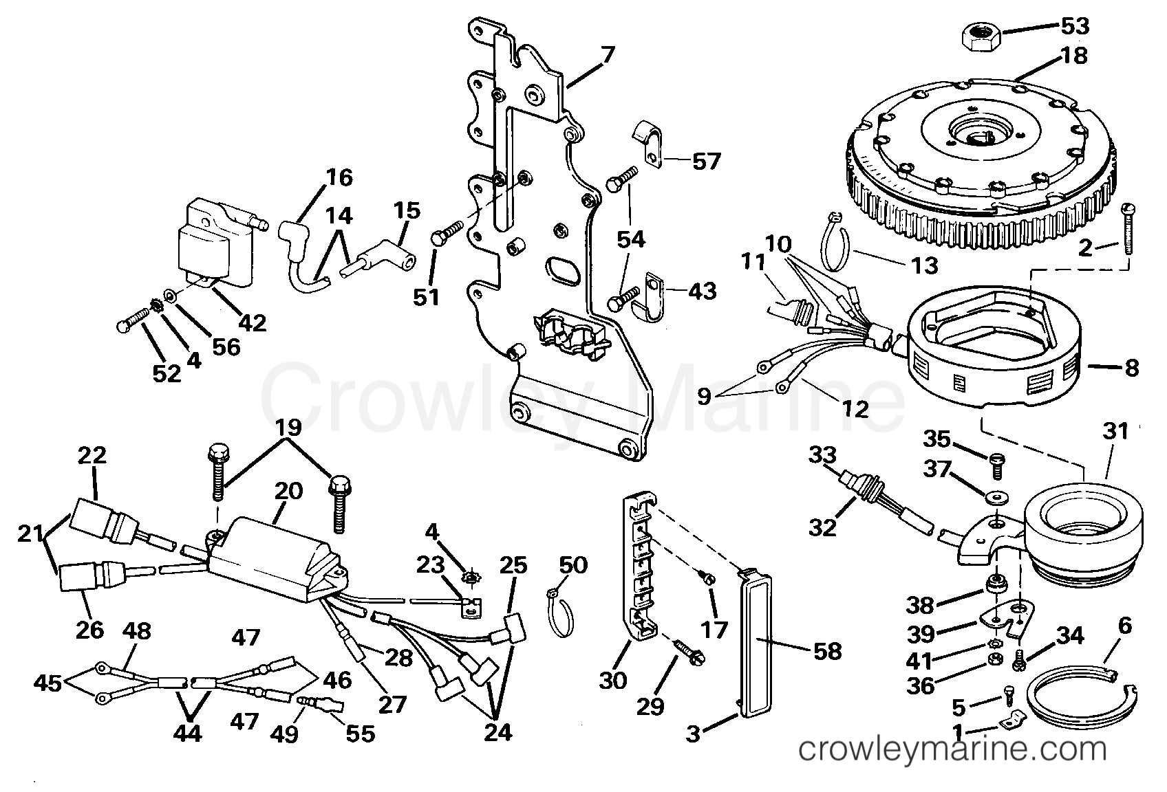 2000 Outboard 65 - E65WRYSSC - IGNITION SYSTEM
