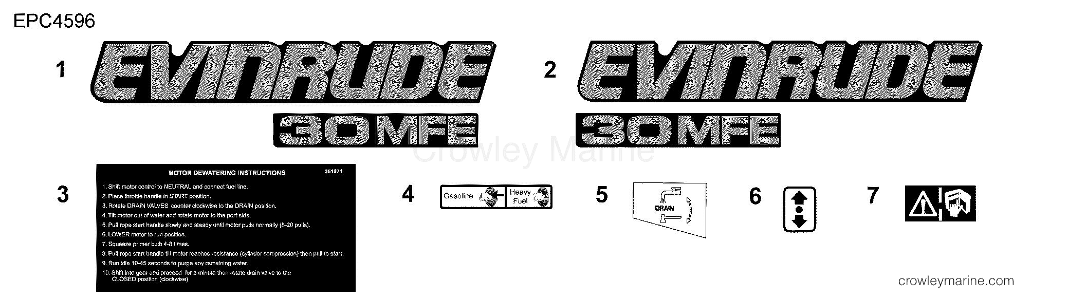 AB Outboard 30 - MFE - E30MALABA - DECALS