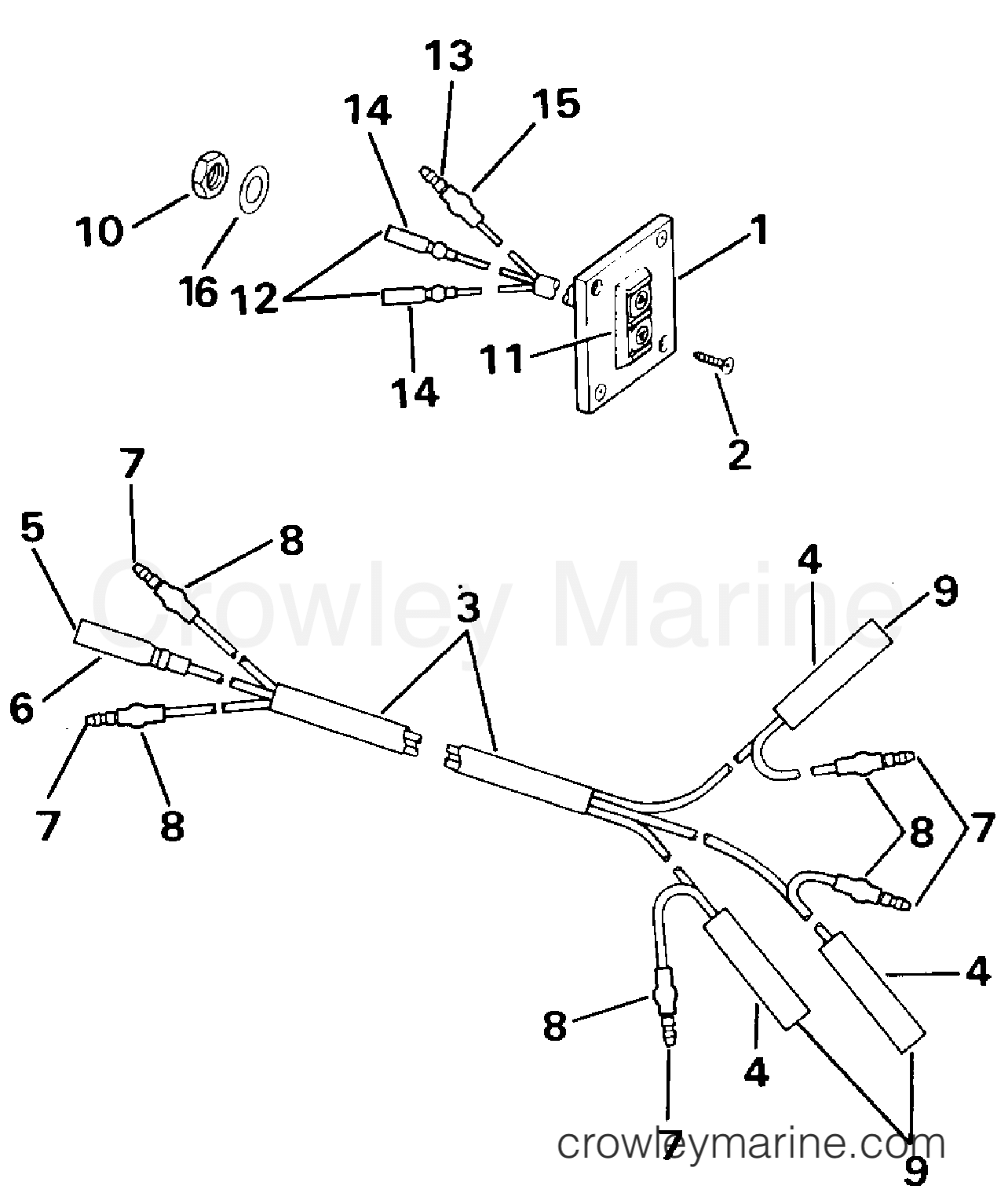 1994 Rigging Parts Accessories - Power Trim & Tilt - REMOTE TILT SWITCH KIT