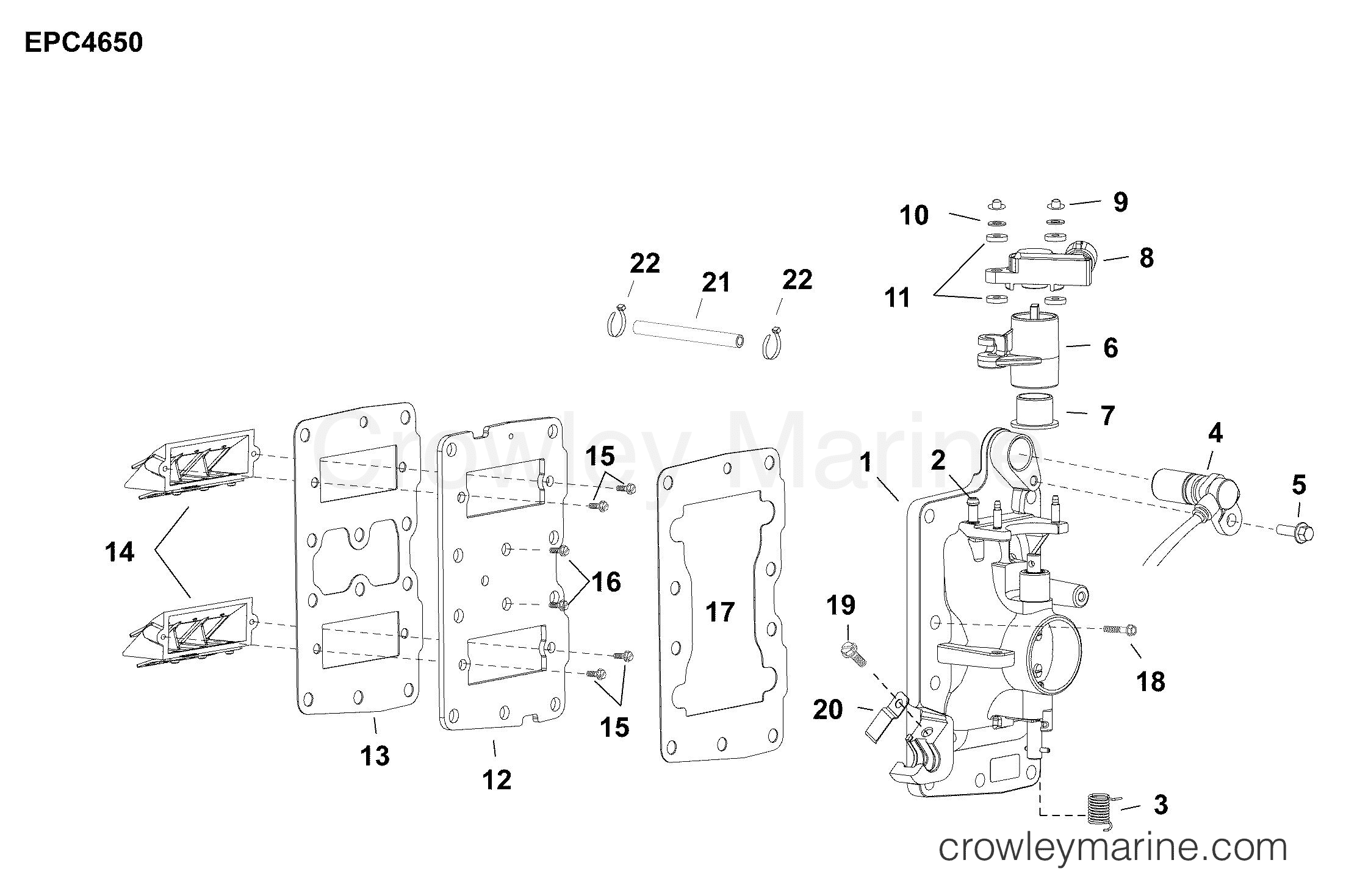 AB Outboard 30 - MFE - E30MALABA - INTAKE MANIFOLD ASSEMBLY