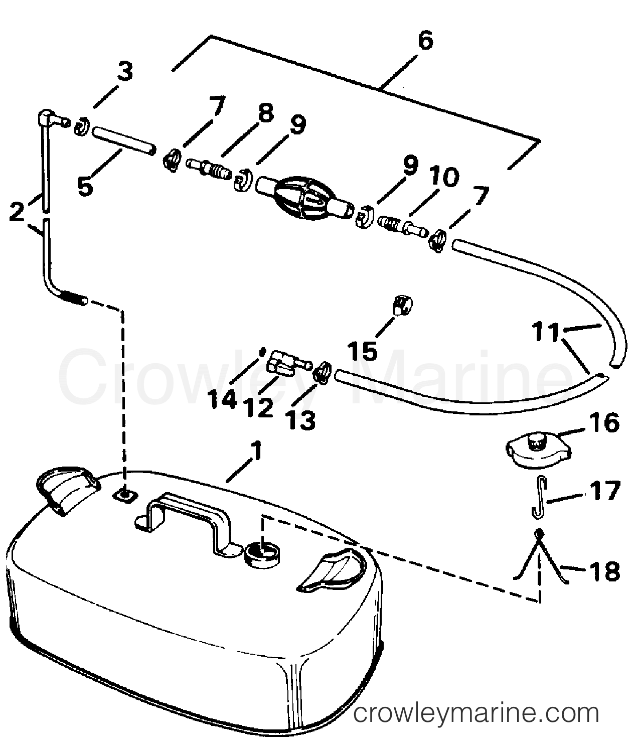 1993 Rigging Accessories - Fuel System - FUEL TANK ASSEMBLY