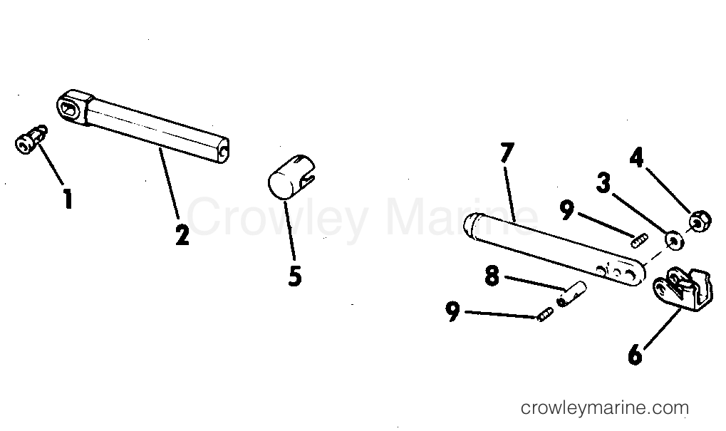 1978 Rigging Accessories - Remote Controls - CABLE MOUNT HARDWARE KIT