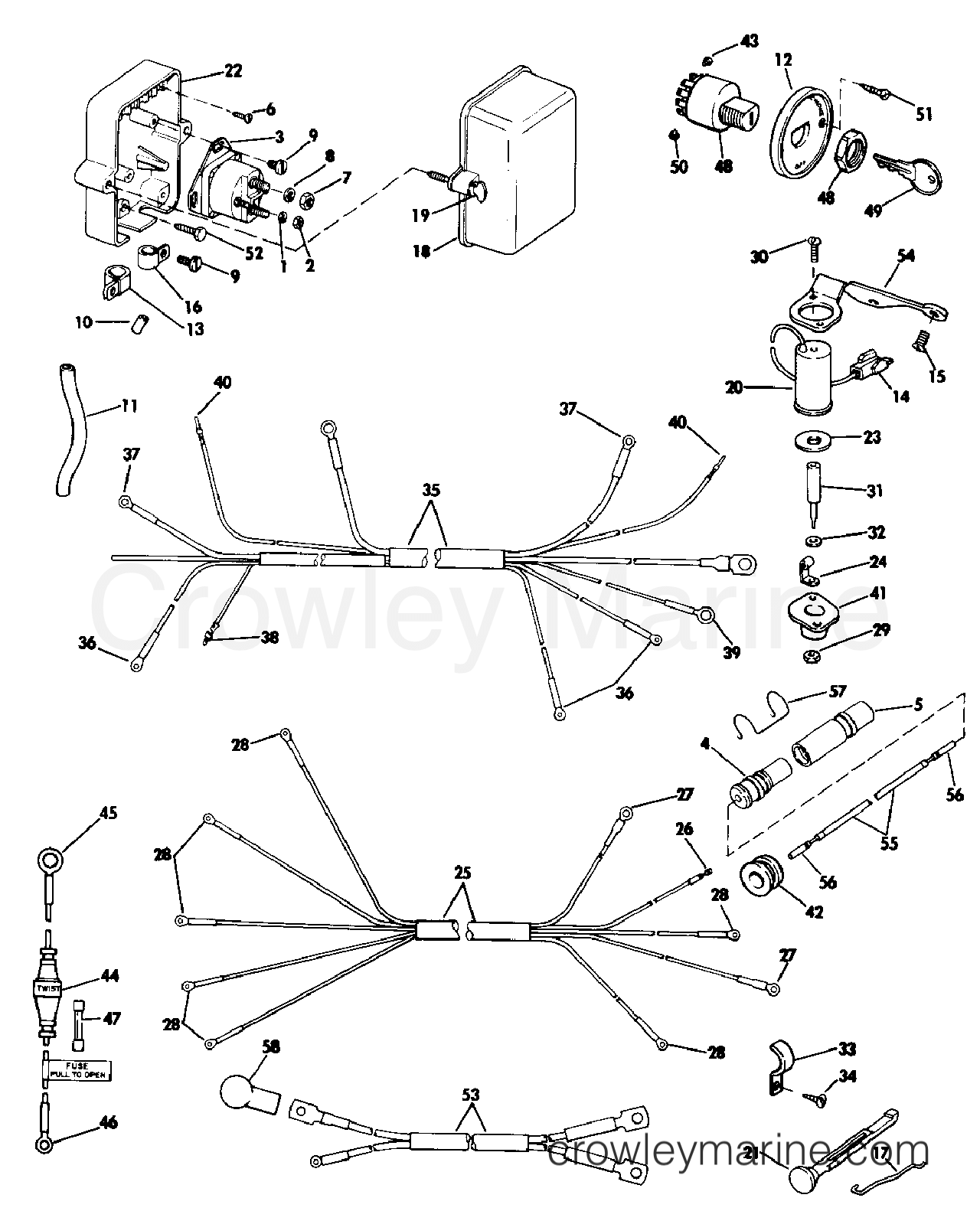 1986 Rigging Accessories - Electrical System - REMOTE STARTING KIT 9.9, 15